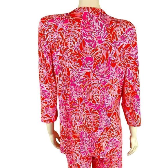 Island Republic Vibrant Floral Tunic/Pant Set Like New Condition Size Medium - Picture 6 of 14